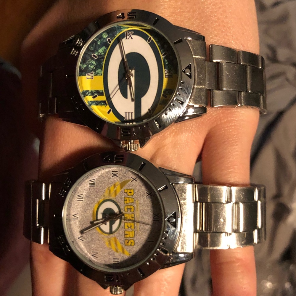 GreenBay Packer Men’s silver watches
